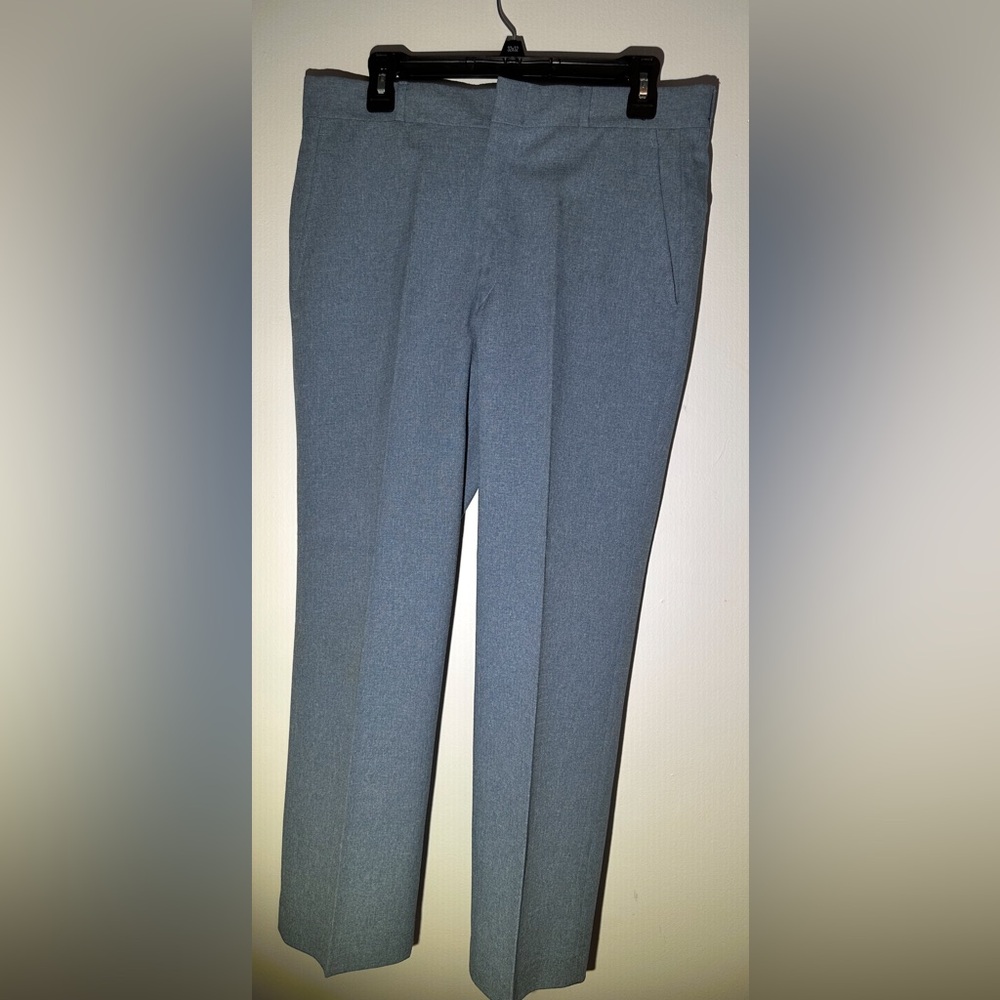Elite Dress Pants Blue 32R Pleated Front Pockets Polyester – Gently Us
